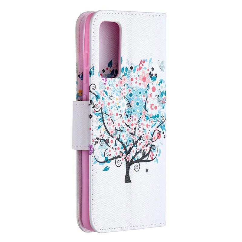 Flip Cover Samsung Galaxy S20 FE Blomstret Træ