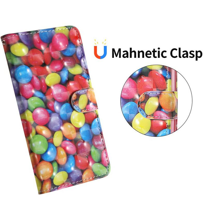 Flip Cover Samsung Galaxy S20 FE Light Spot Candy Med Snor