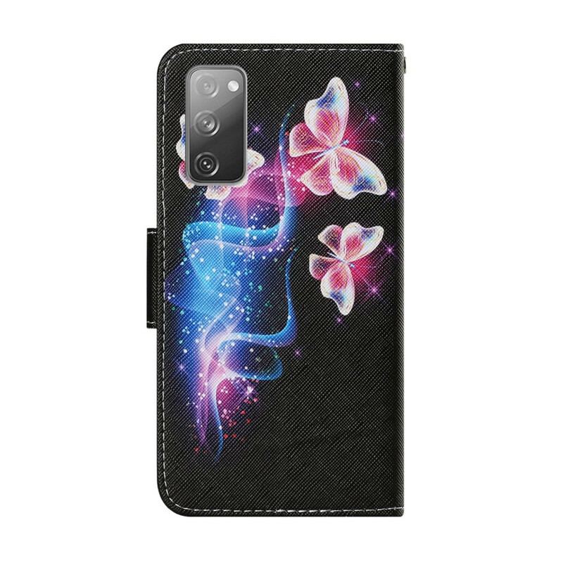 Flip Cover Samsung Galaxy S20 FE Magiske Sommerfugle