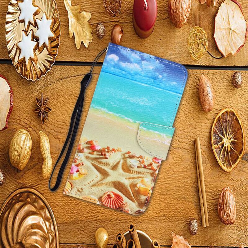 Flip Cover Samsung Galaxy S20 FE Med Snor Lanyard Beach