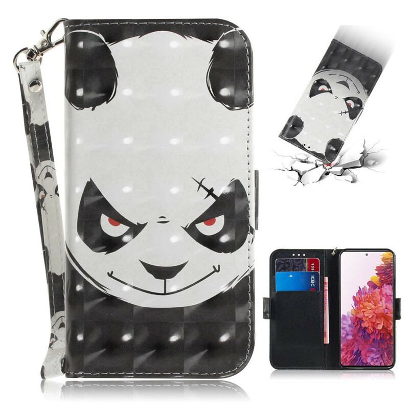 Flip Cover Samsung Galaxy S20 FE Med Snor Vred Panda Med Snor