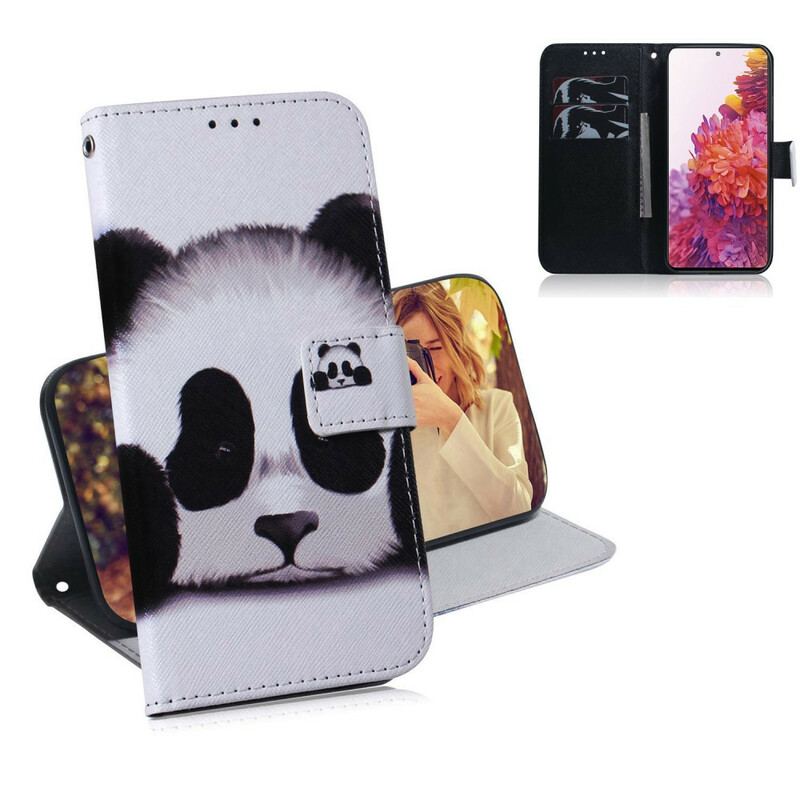 Flip Cover Samsung Galaxy S20 FE Panda Ansigt