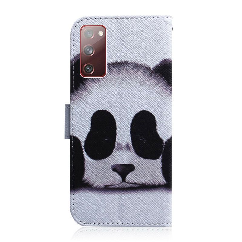 Flip Cover Samsung Galaxy S20 FE Panda Ansigt