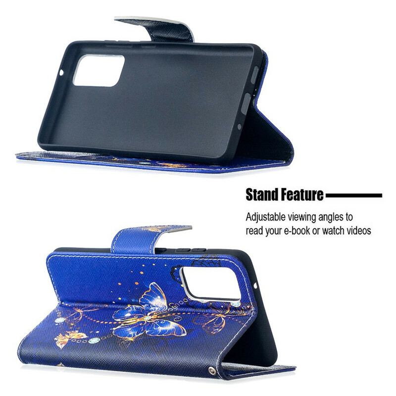 Flip Cover Samsung Galaxy S20 FE Sommerfugle Konger