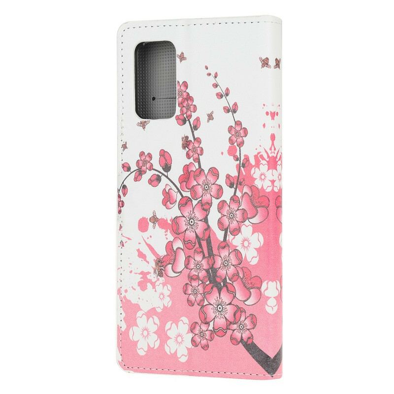 Flip Cover Samsung Galaxy S20 FE Tropiske Blomster