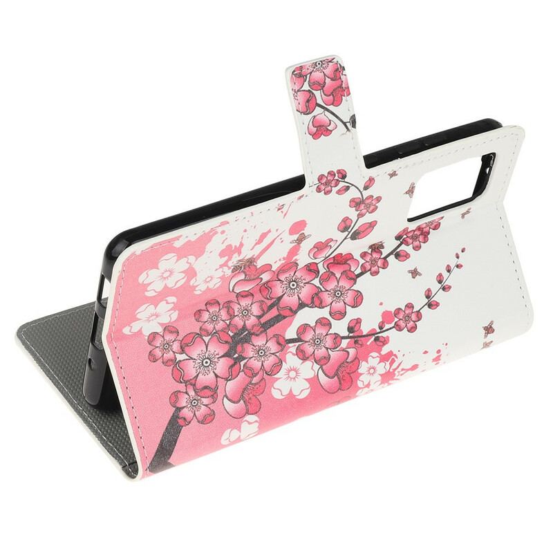 Flip Cover Samsung Galaxy S20 FE Tropiske Blomster