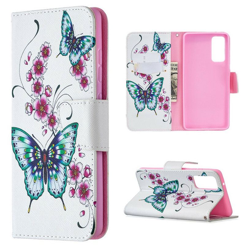 Flip Cover Samsung Galaxy S20 FE Vidunderlige Sommerfugle