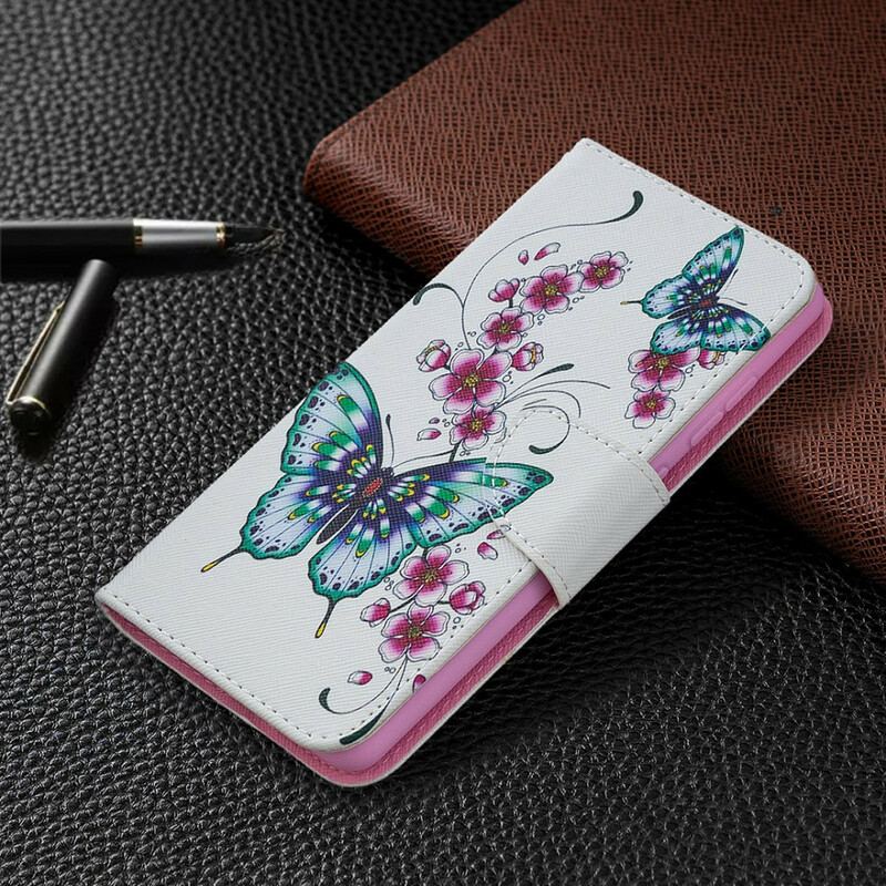 Flip Cover Samsung Galaxy S20 FE Vidunderlige Sommerfugle