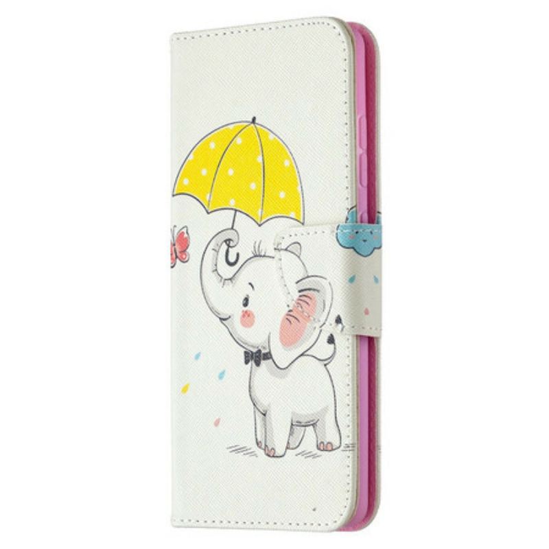 Læder Cover Samsung Galaxy S20 FE Baby Elefant