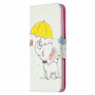 Læder Cover Samsung Galaxy S20 FE Baby Elefant