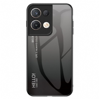 Cover Oppo Reno 8 Pro Hærdet Glas Hej