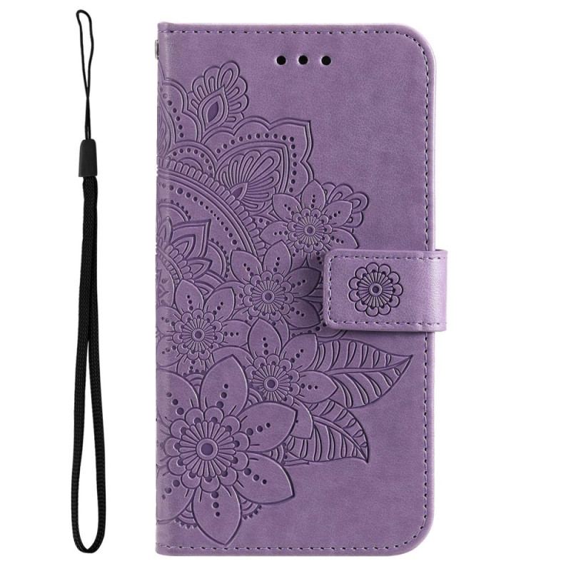 Flip Cover Oppo Reno 8 Pro Med Snor Strappy Floral