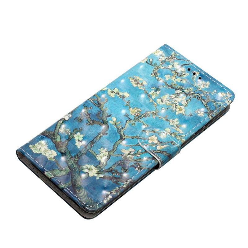 Flip Cover Oppo A98 5g 3d Abrikosblomst Med Rem