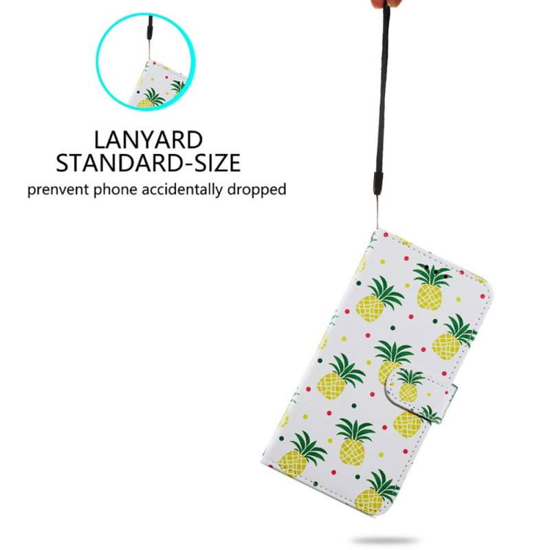 Flip Cover Oppo A98 5g Ananas Med Rem