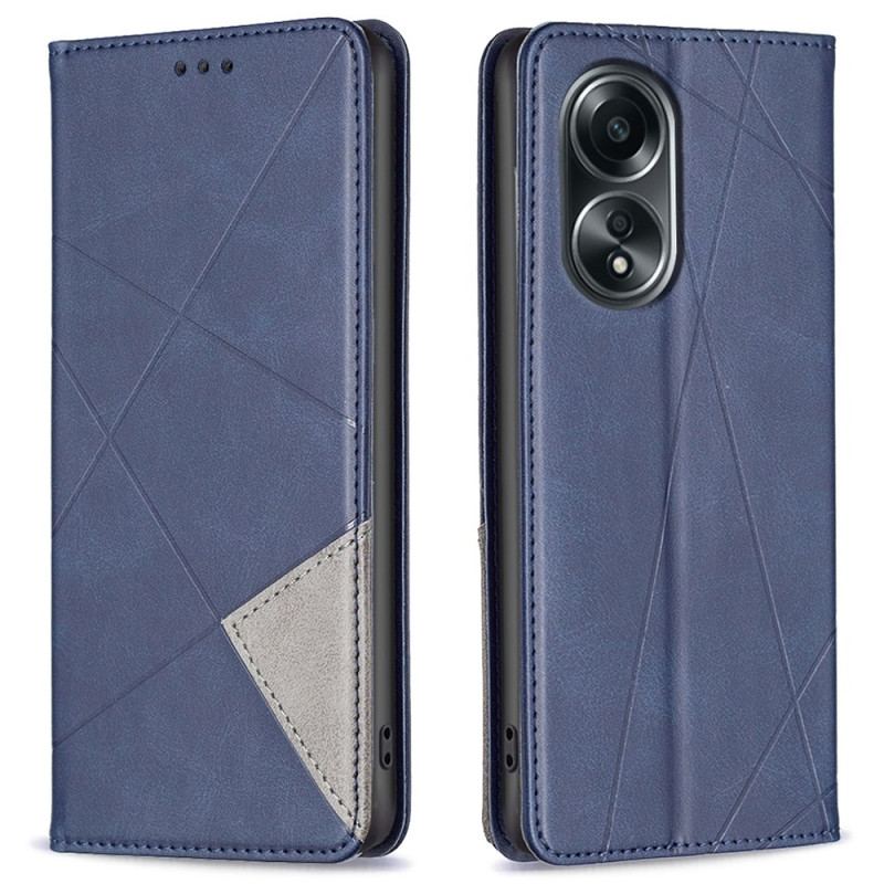 Flip Cover Oppo A98 5g Geometrisk Mønster