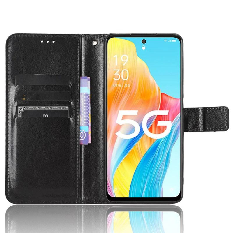 Flip Cover Oppo A98 5g Prangende Kunstlæder