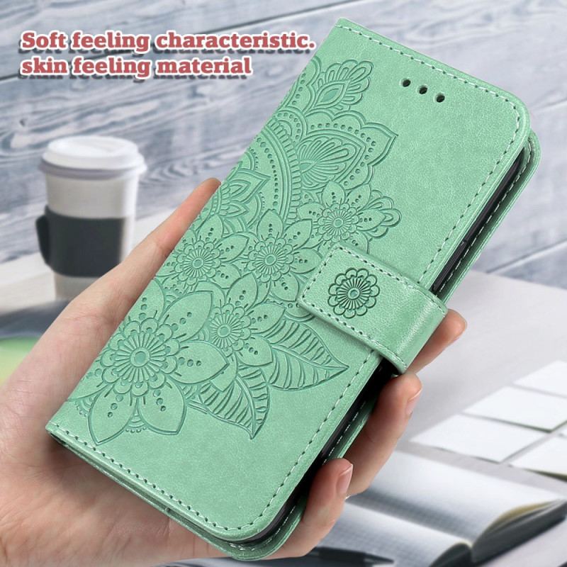 Læder Cover Oppo A98 5g Telefon Etui Mandala Print Med Rem