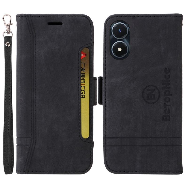 Flip Cover Vivo Y16 Betopnice Forreste Kortholder