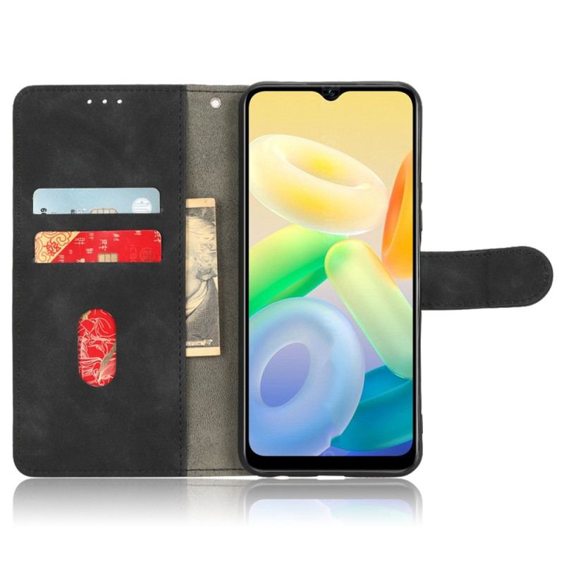 Flip Cover Vivo Y16 Med Snor Strappy Lædereffekt