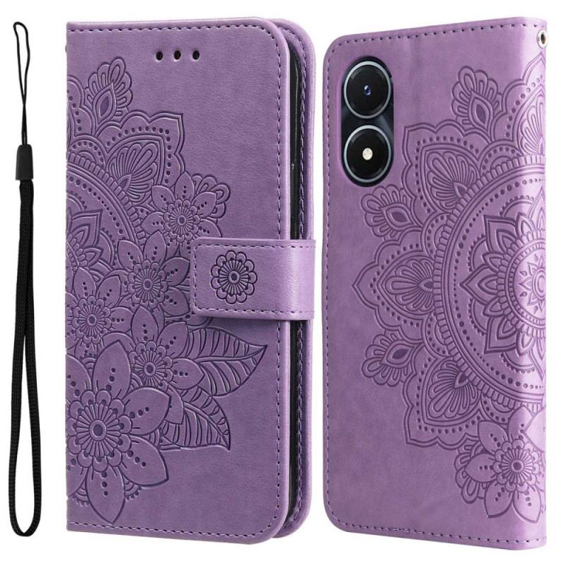 Flip Cover Vivo Y16 Med Snor Strappy Mandala