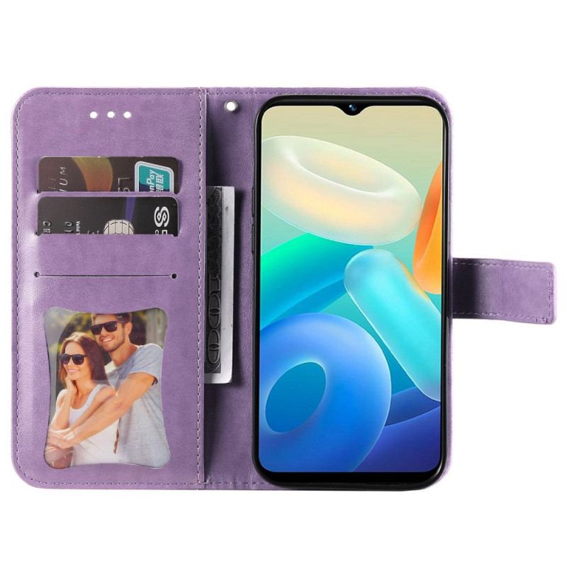 Flip Cover Vivo Y16 Med Snor Strappy Mandala