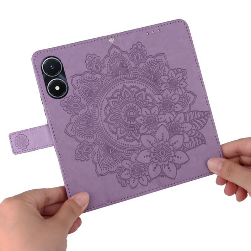 Flip Cover Vivo Y16 Med Snor Strappy Mandala