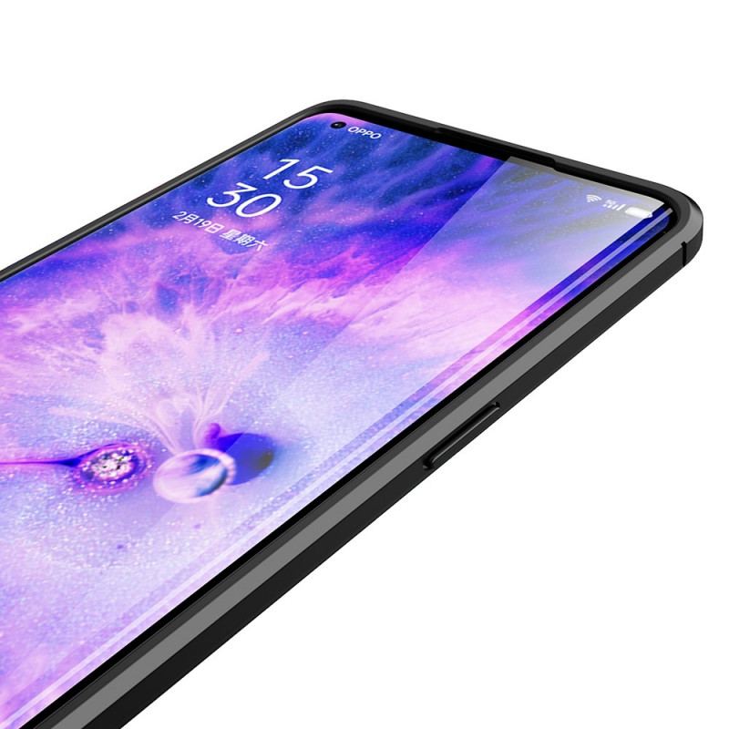 Cover Oppo Find X5 Pro Dobbelt Linje Litchi Læder Effekt