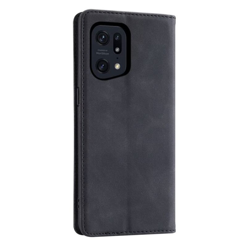 Cover Oppo Find X5 Pro Flip Cover Læder Casedance