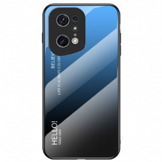 Cover Oppo Find X5 Pro Hærdet Glas Hej