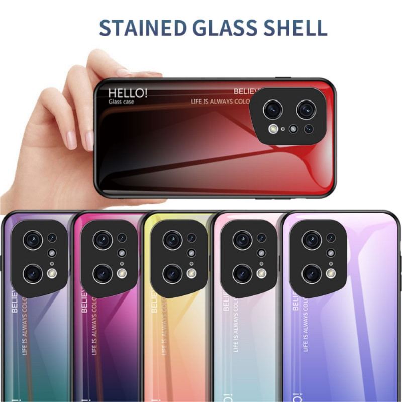 Cover Oppo Find X5 Pro Hærdet Glas Hej