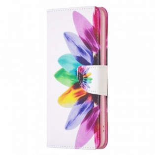 Flip Cover Oppo Find X5 Pro Akvarel Blomst