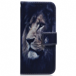 Flip Cover iPhone 15 Drømmende Løve