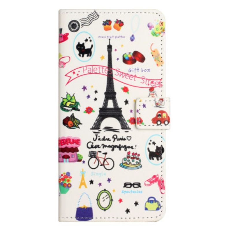 Flip Cover iPhone 15 Søde Paris