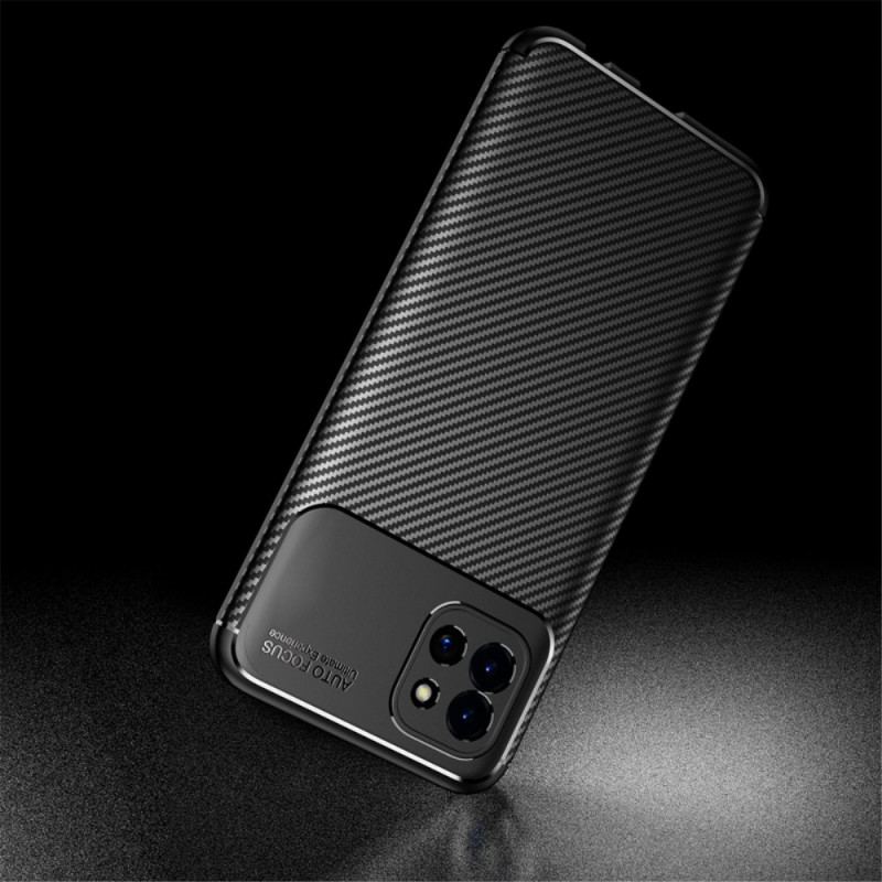 Cover Samsung Galaxy A03 Fleksibel Kulfibertekstur