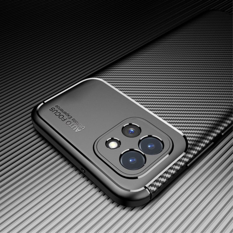 Cover Samsung Galaxy A03 Fleksibel Kulfibertekstur