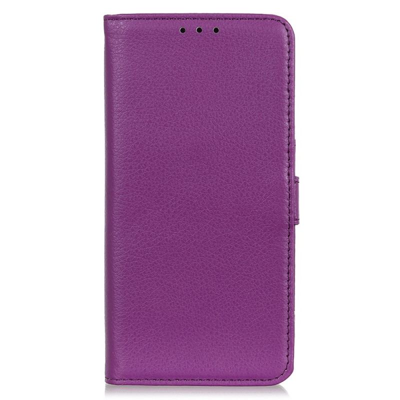 Flip Cover Samsung Galaxy A03 Premium Litchi Imiteret Læder