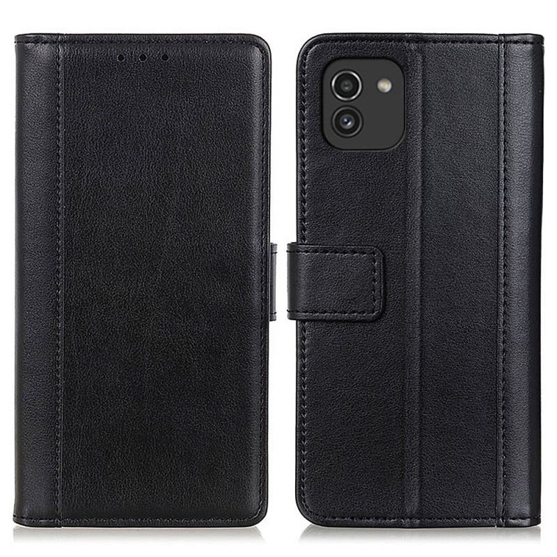 Flip Cover Samsung Galaxy A03 Stil Læder Elegance