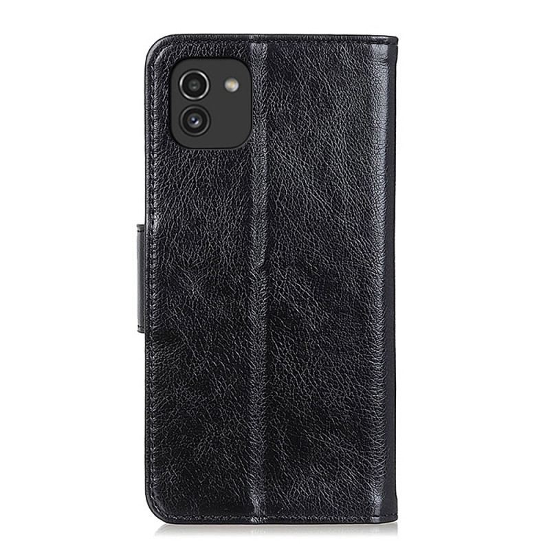 Læder Cover Samsung Galaxy A03 Split Nappa Læder