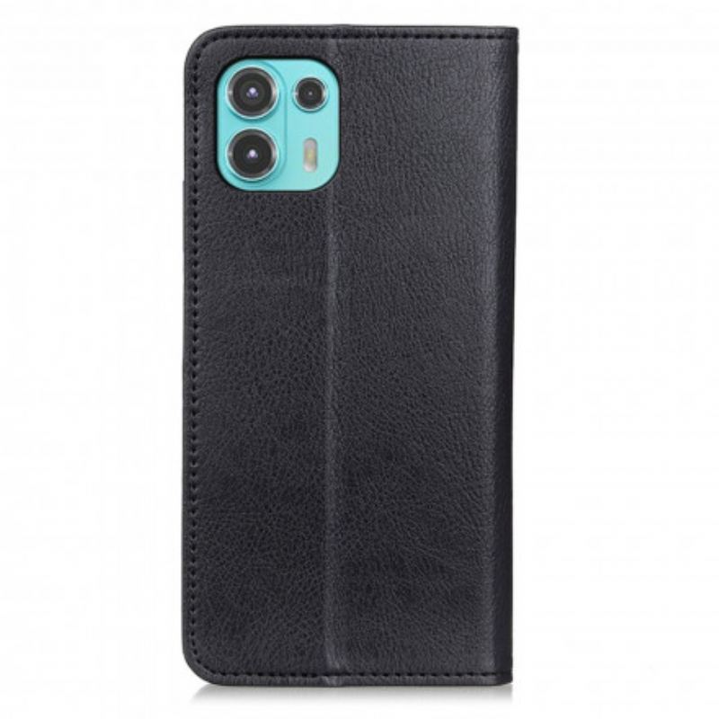 Cover Motorola Edge 20 Lite Flip Cover Elegance Split Litchi Læder