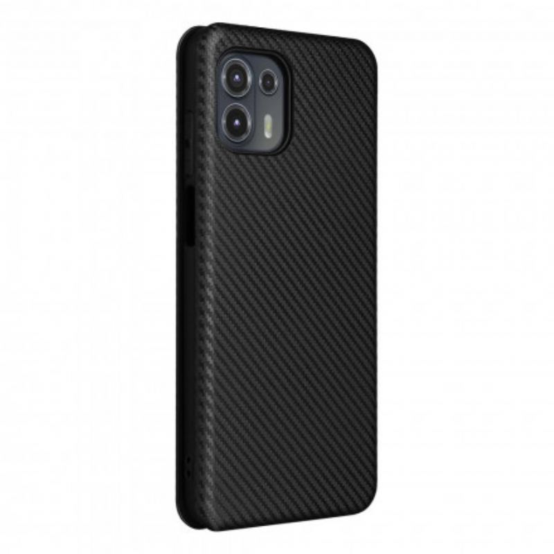 Cover Motorola Edge 20 Lite Flip Cover Farvet Carbon Silikone