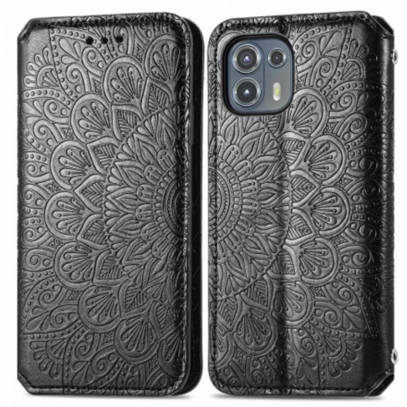 Cover Motorola Edge 20 Lite Flip Cover Mandala