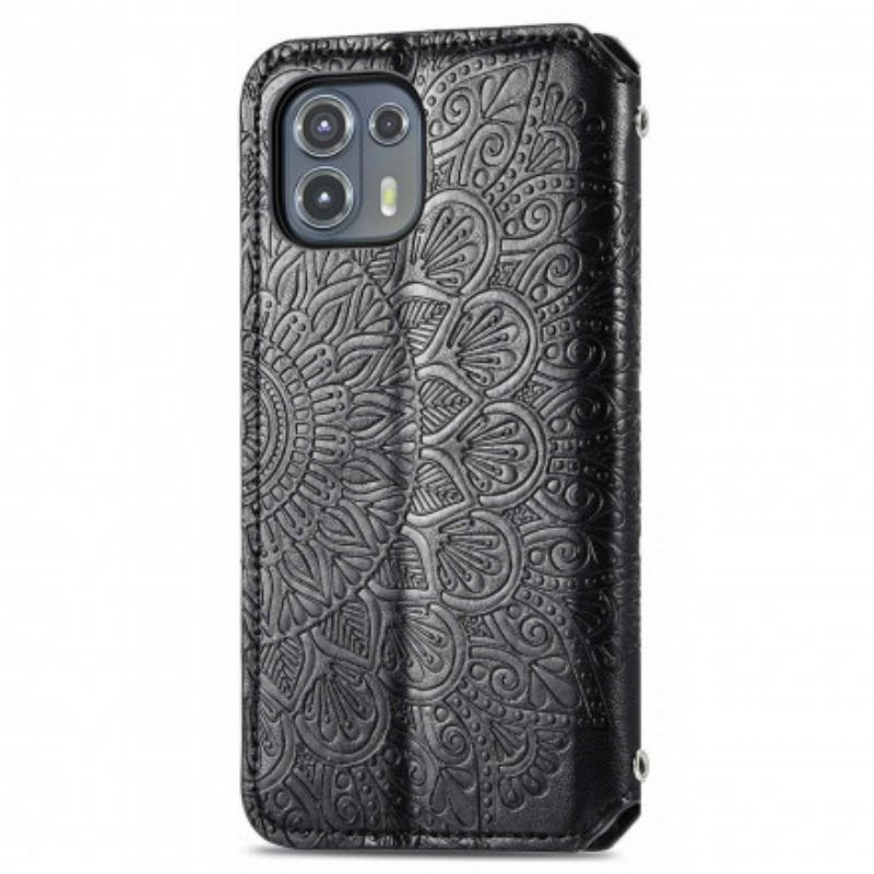 Cover Motorola Edge 20 Lite Flip Cover Mandala