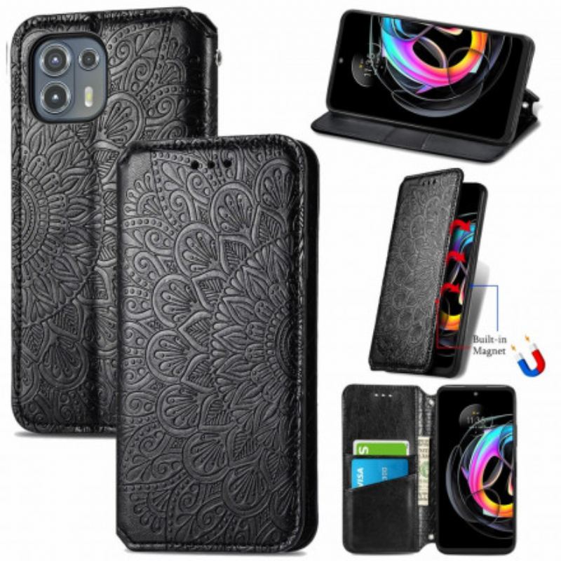 Cover Motorola Edge 20 Lite Flip Cover Mandala