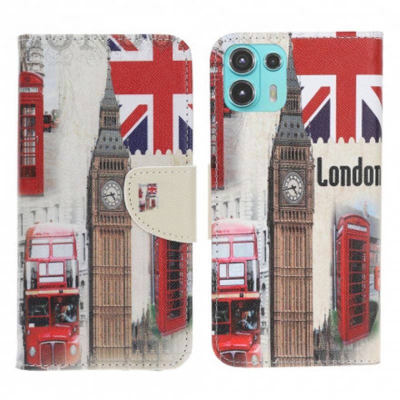 Læder Cover Motorola Edge 20 Lite London Liv