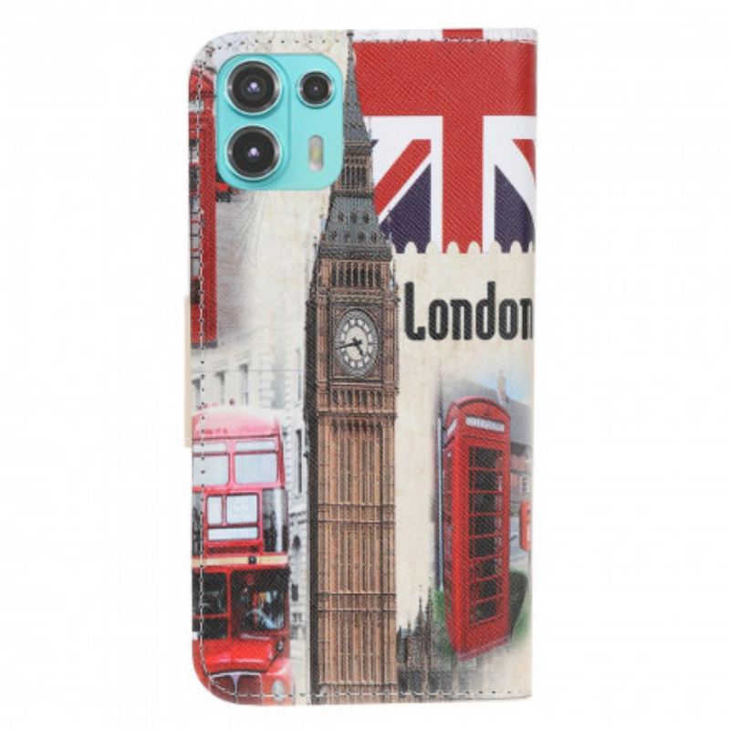 Læder Cover Motorola Edge 20 Lite London Liv