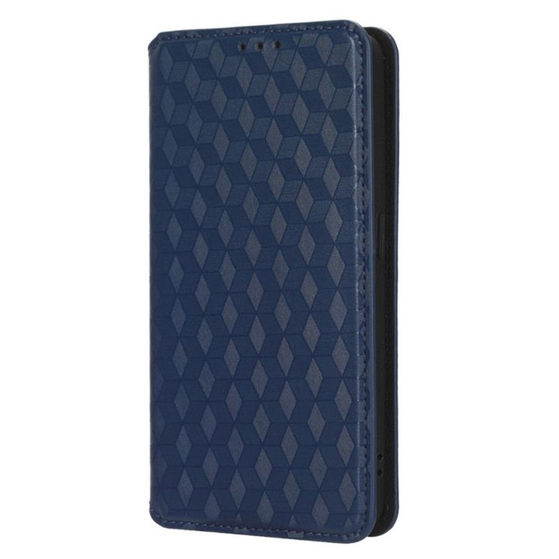 Cover Oppo Reno 8 Flip Cover 3d Cube Lædereffekt