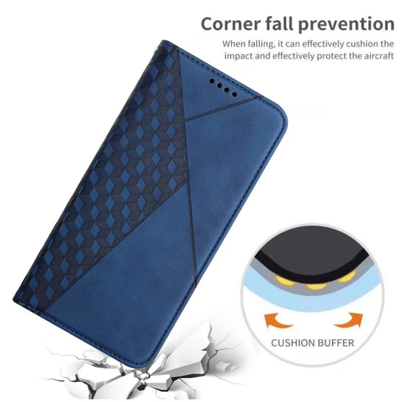 Cover Oppo Reno 8 Flip Cover Kubisk Stil