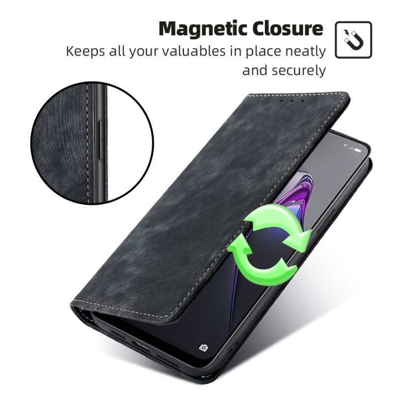 Cover Oppo Reno 8 Flip Cover Stiliseret Kunstlæder