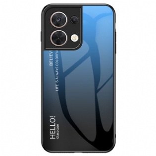 Cover Oppo Reno 8 Hærdet Glas Hej