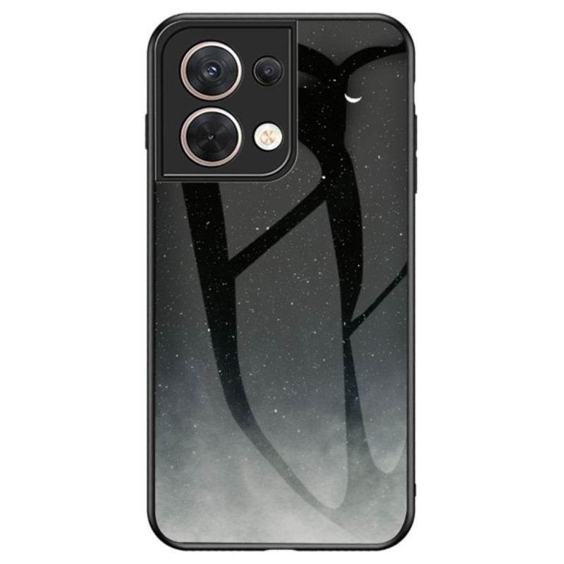 Cover Oppo Reno 8 Hærdet Glas Mønster